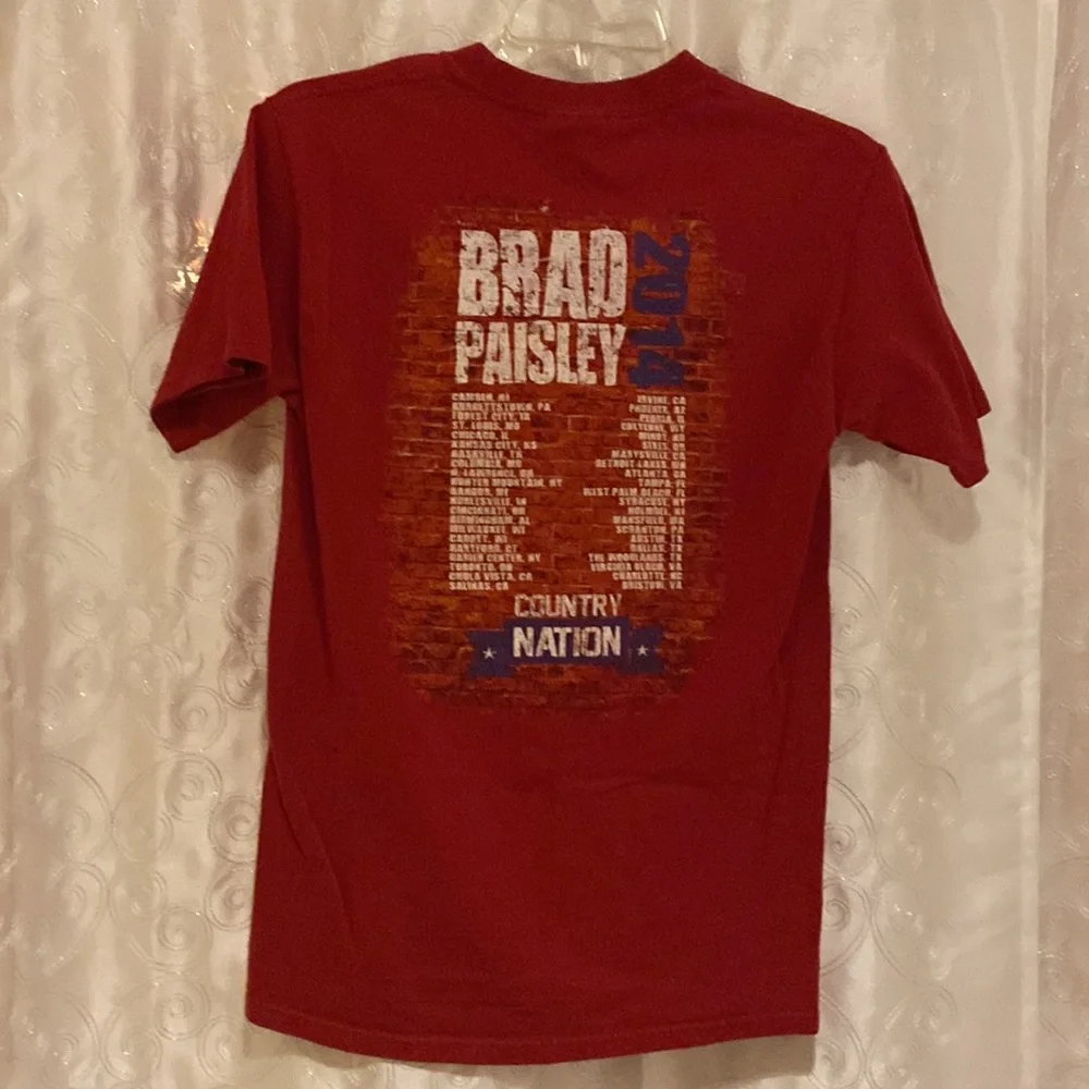 Brad Paisley 2014 Country Nation Tour T-Shirt Size Mens Small 🔥